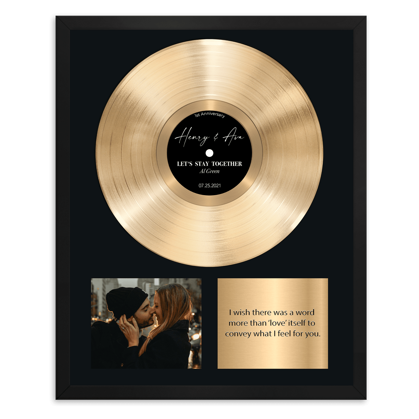 Vinyl Record Gold