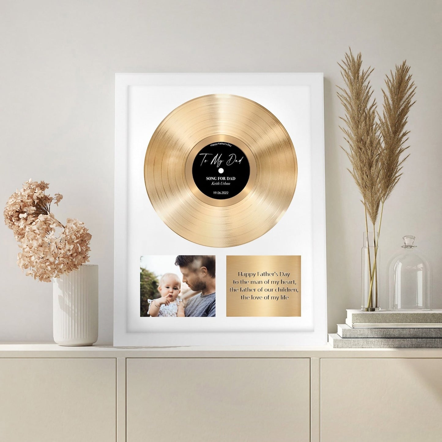 Father's Day Gift ✰ Custom Vinyl Record