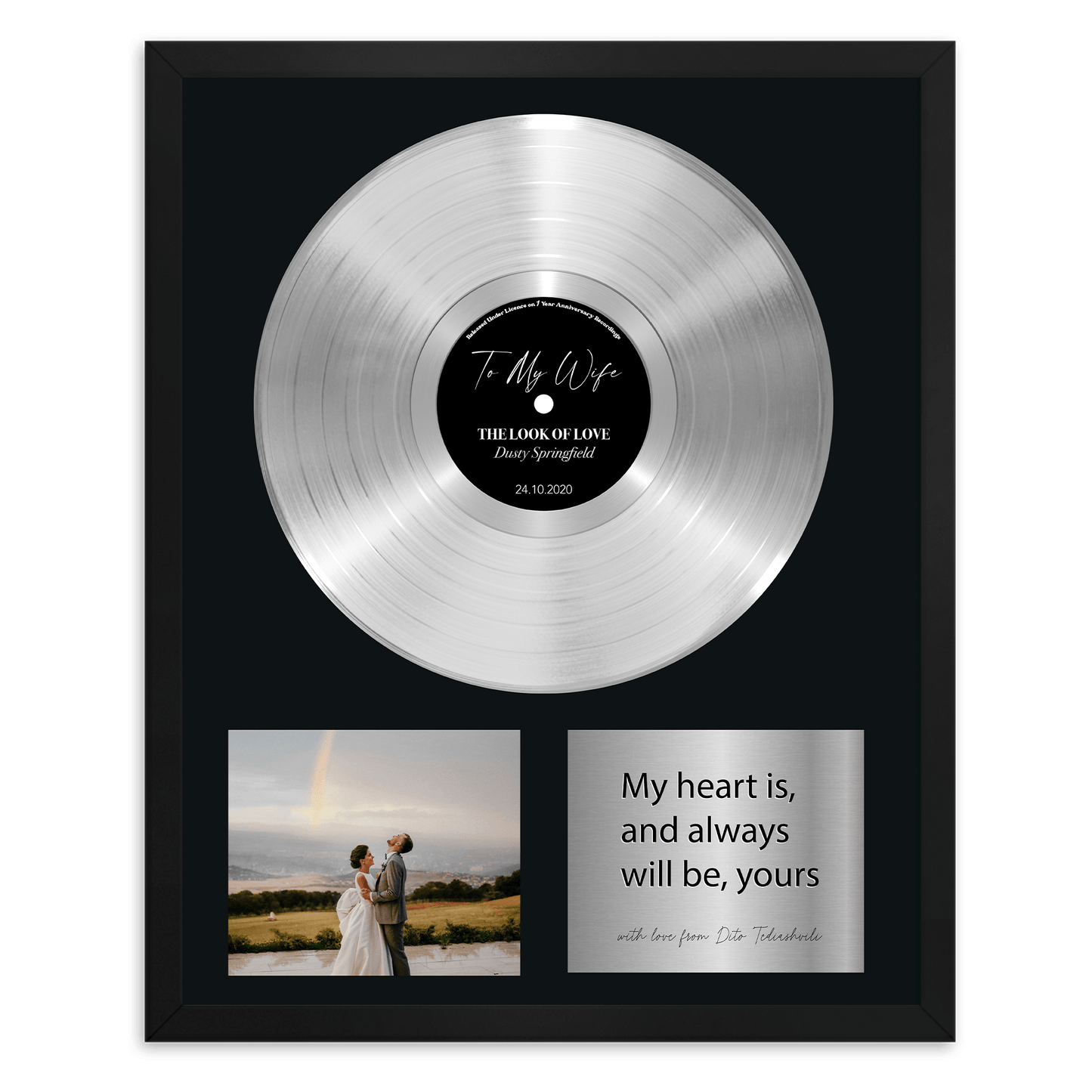 Custom Vinyl Record Gift - 1st Anniversary