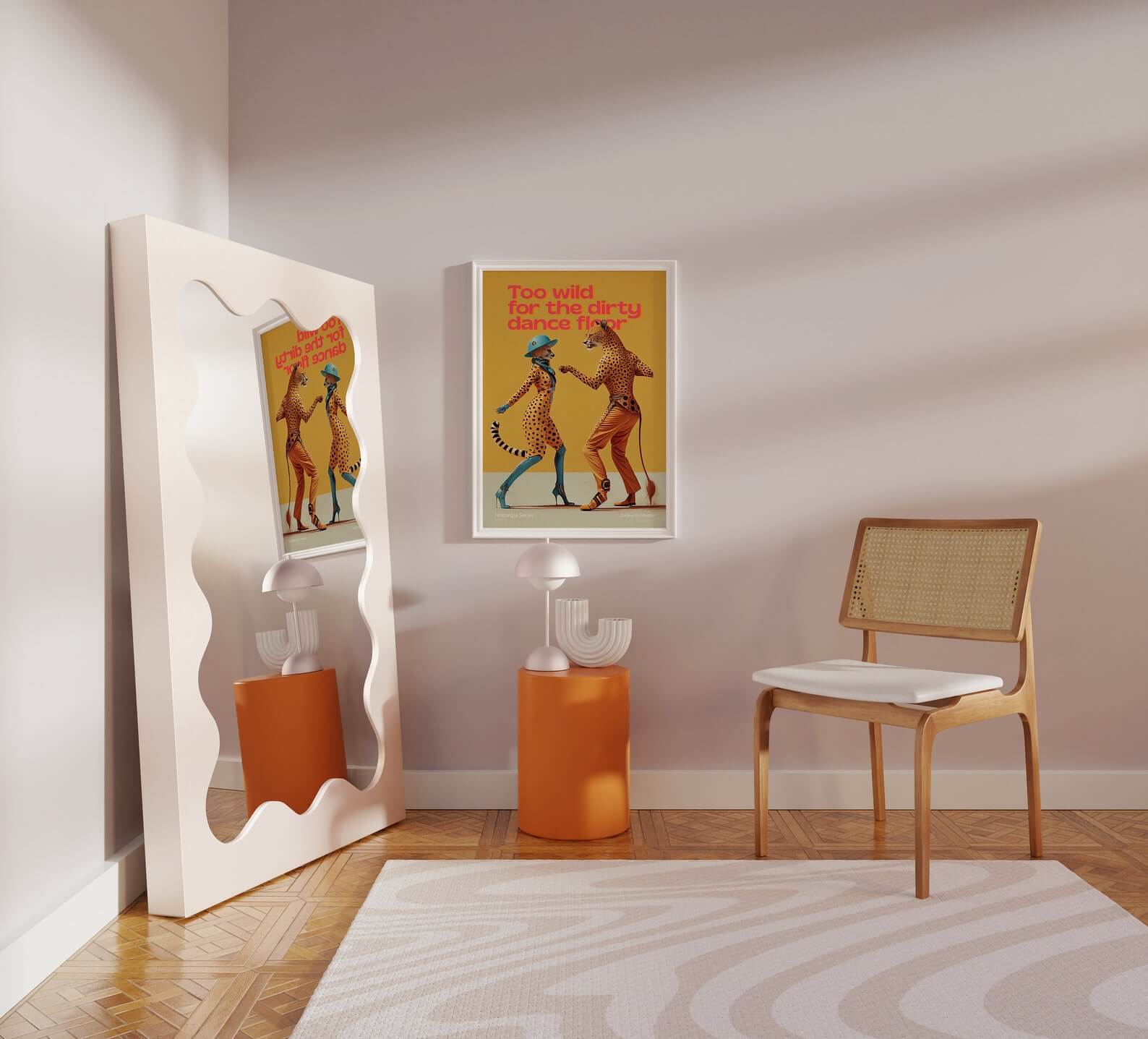 funky print poster