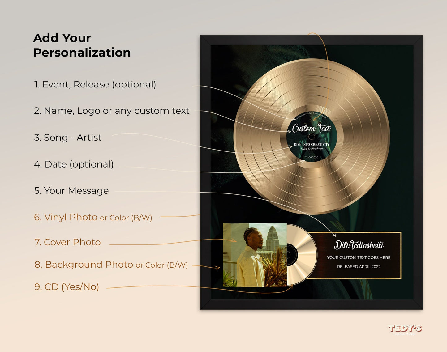 Personalization Gold Record
