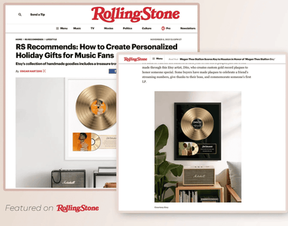 Custom Business Milestone Vinyl Record Frame – Commemorative Achievement Award Plaque