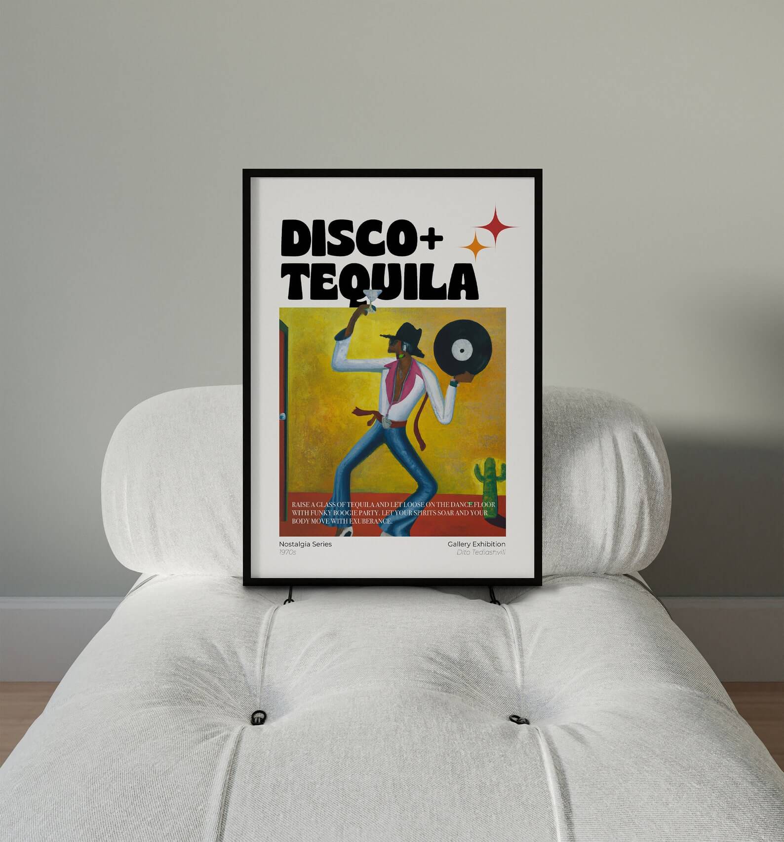 Disco & Tequila Poster Aesthetic Art ✷ Wall Art – DitoTediashvili