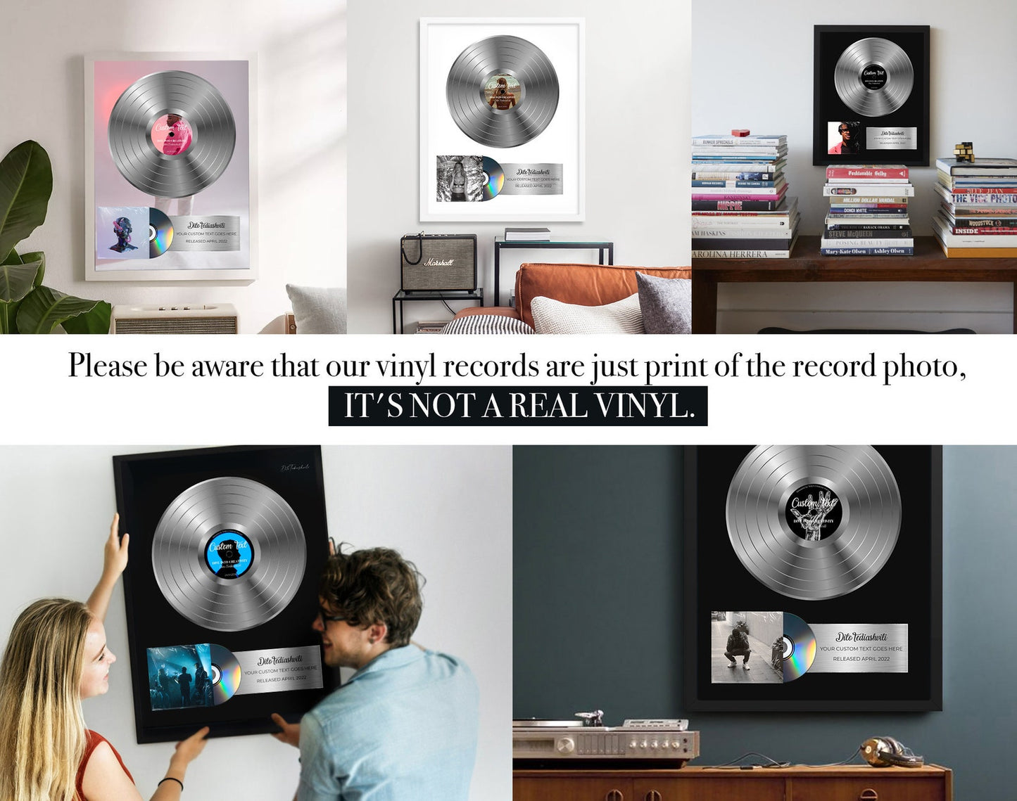 platinum record frames