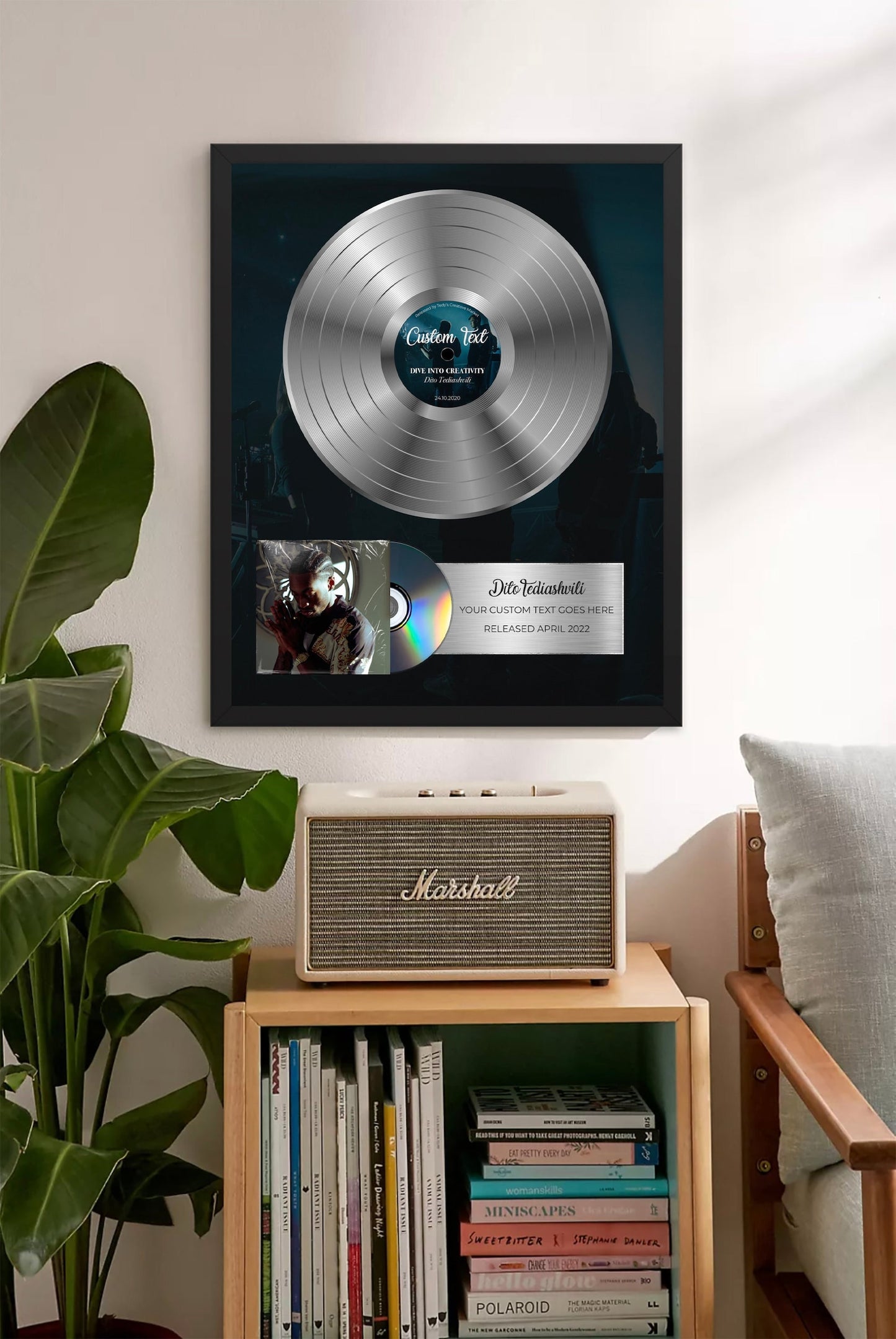 platinum award music plaque
