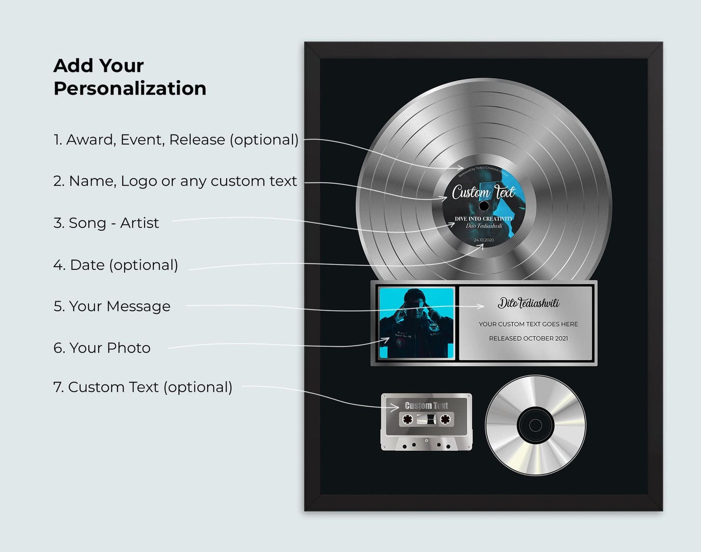 personalization vinyl record