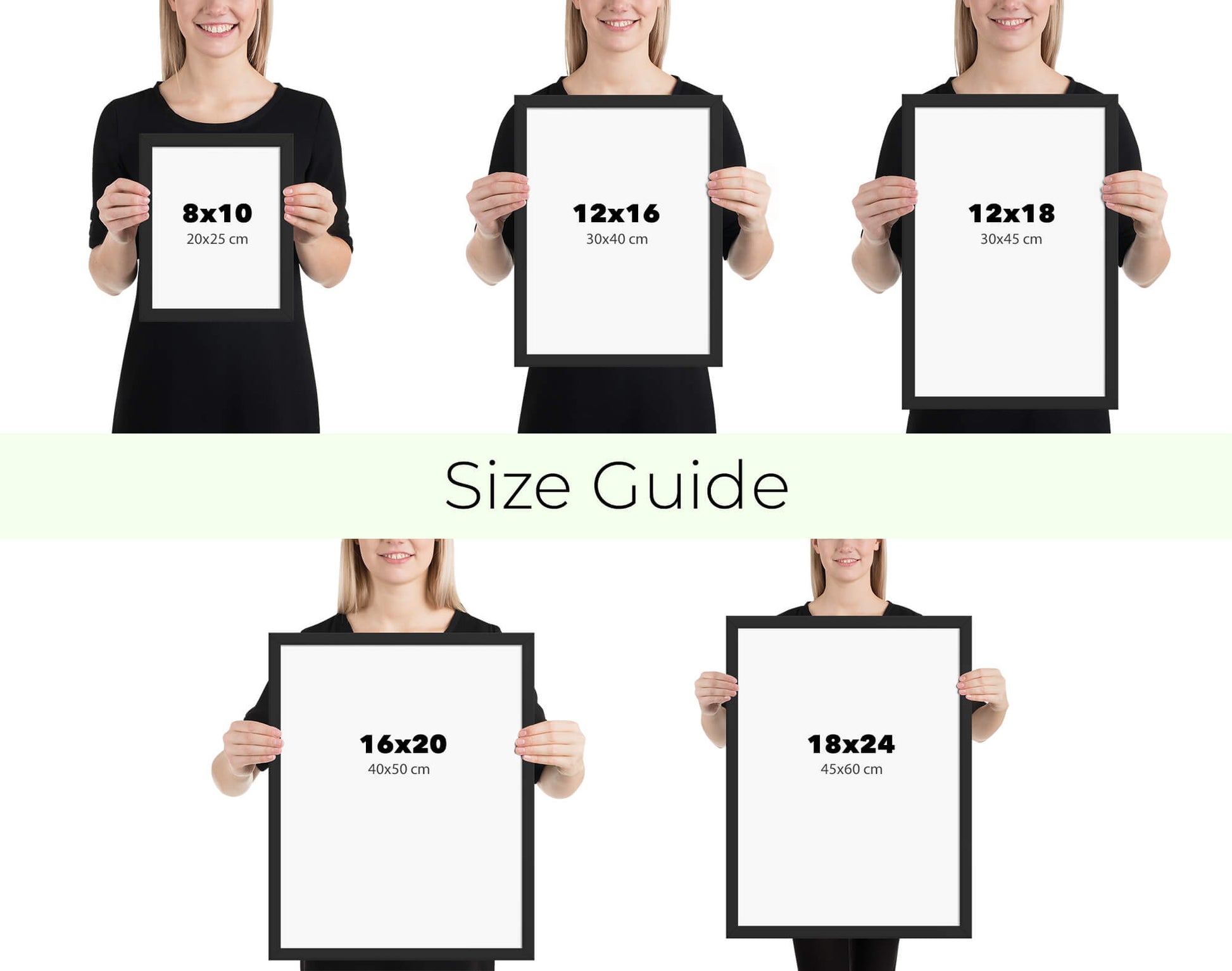 Size guide vinyl records